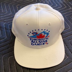 Vintage 1991 MLB All-Star Game white twill cap